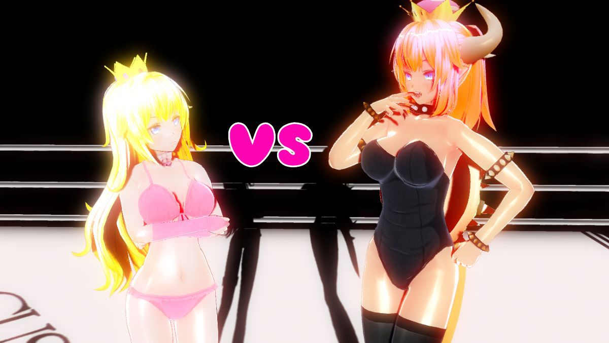 [Tomii] Peach Hime vs Koopa Hime [とみー] ピーチ姫vsクッパ姫 1
