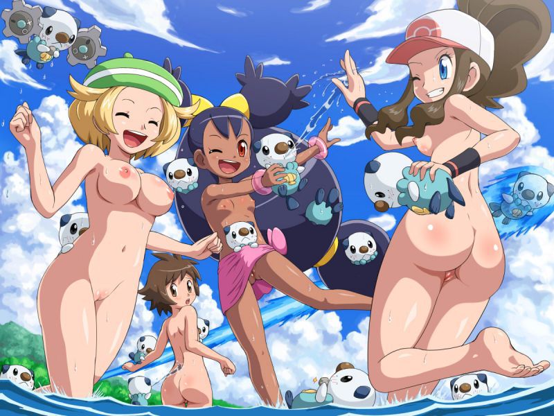 Naked Pokegirls at the beach 14