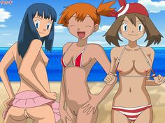 Naked Pokegirls at the beach 20