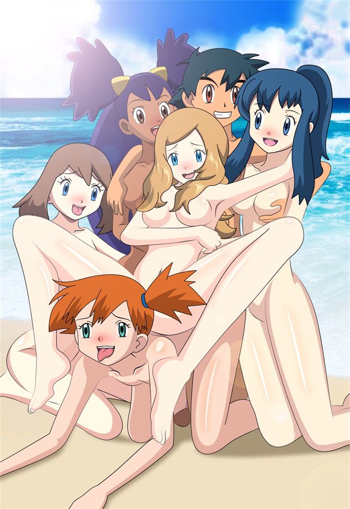 Naked Pokegirls at the beach 6