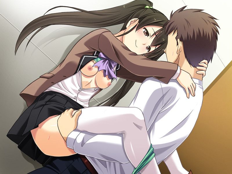 Erotic image of girls who are pushed up violently with ekiben 5