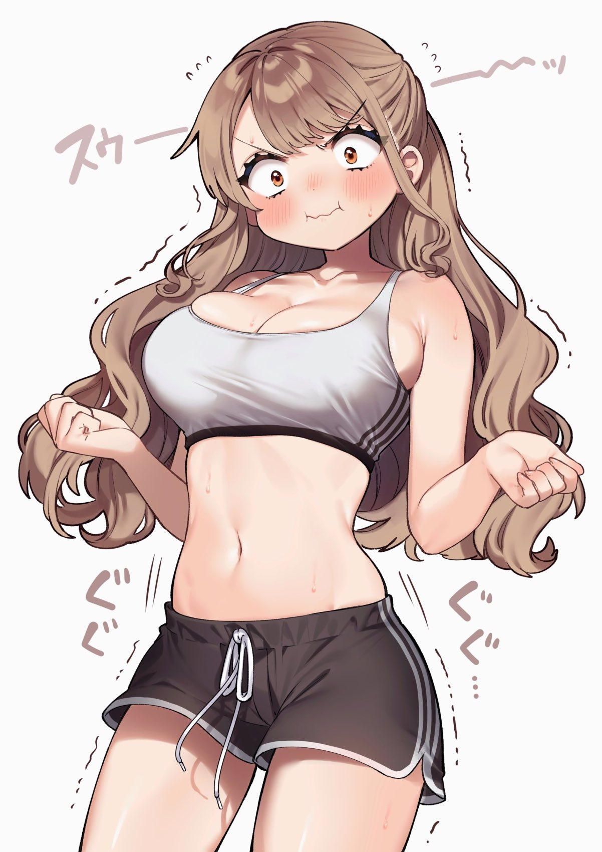 Defenseless health eros of girls wearing sports bras (* ́Д'*) huh (15) 16