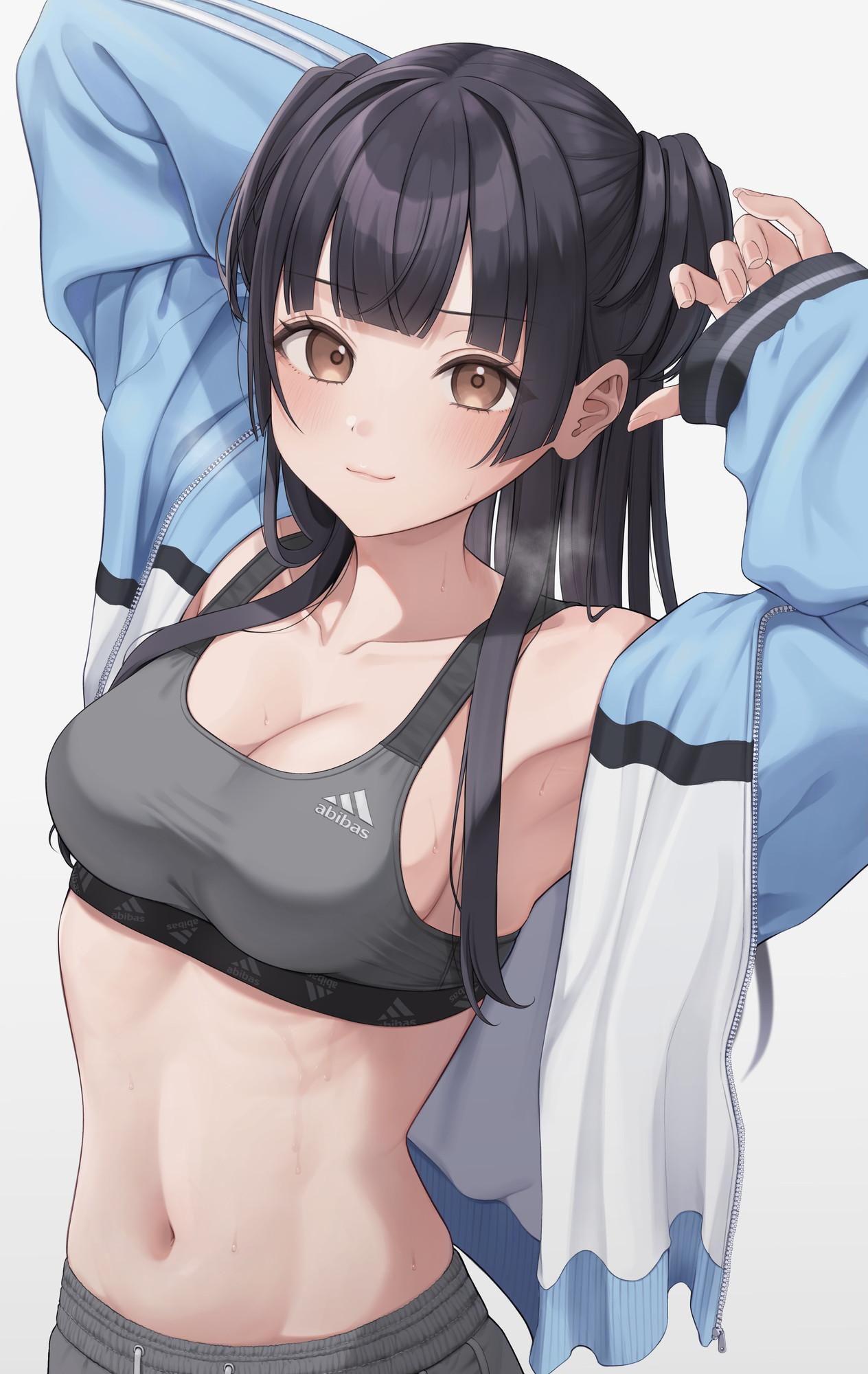 Defenseless health eros of girls wearing sports bras (* ́Д'*) huh (15) 6