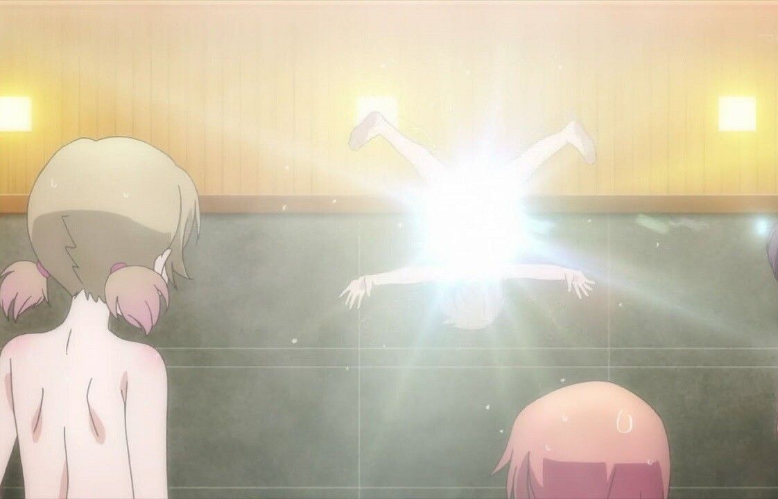 The erotic nakedness of girls in the anime [Armored Daughter Fighting Machine] 4 stories is shining a bathing scene! 1