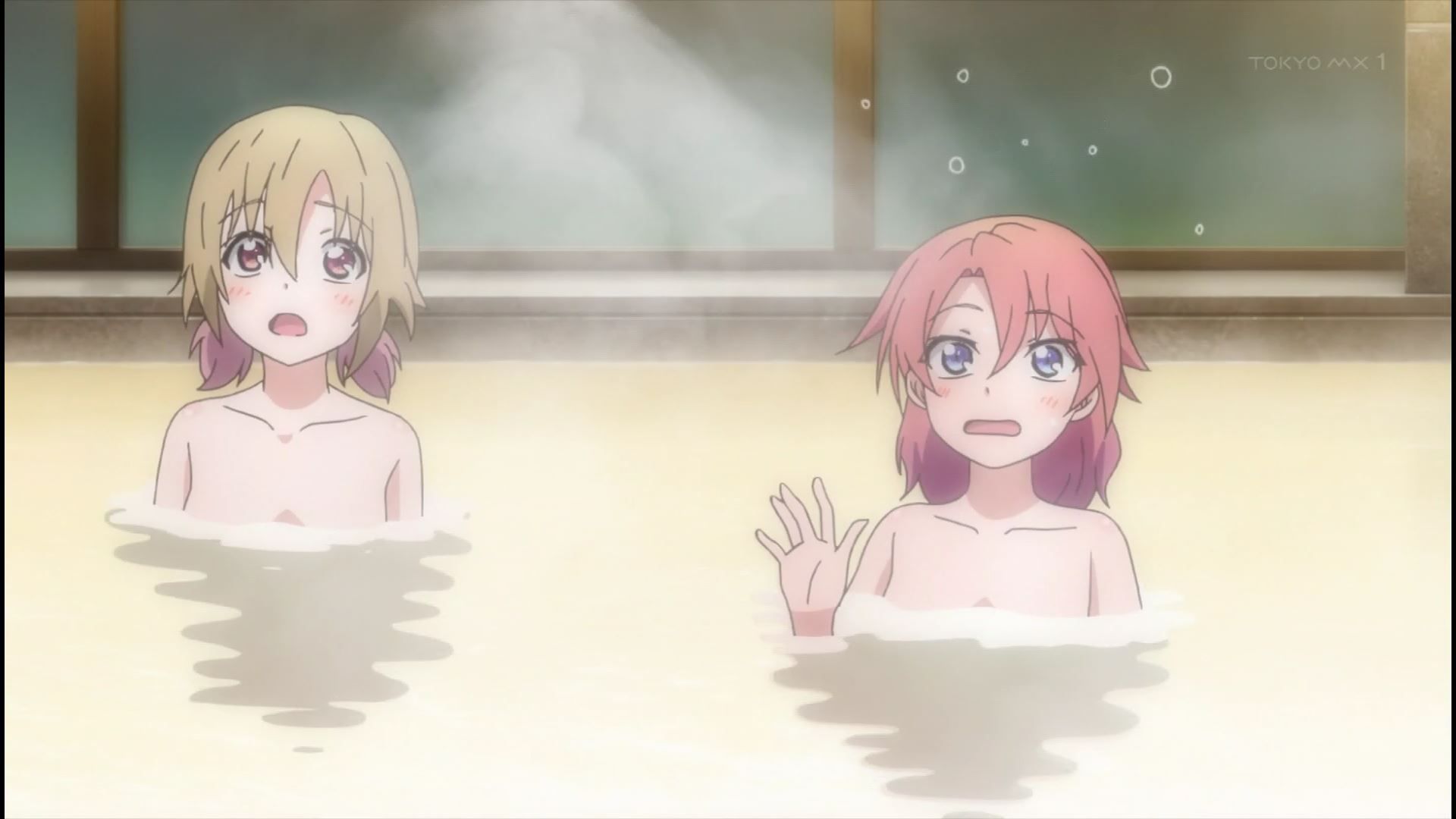 The erotic nakedness of girls in the anime [Armored Daughter Fighting Machine] 4 stories is shining a bathing scene! 10