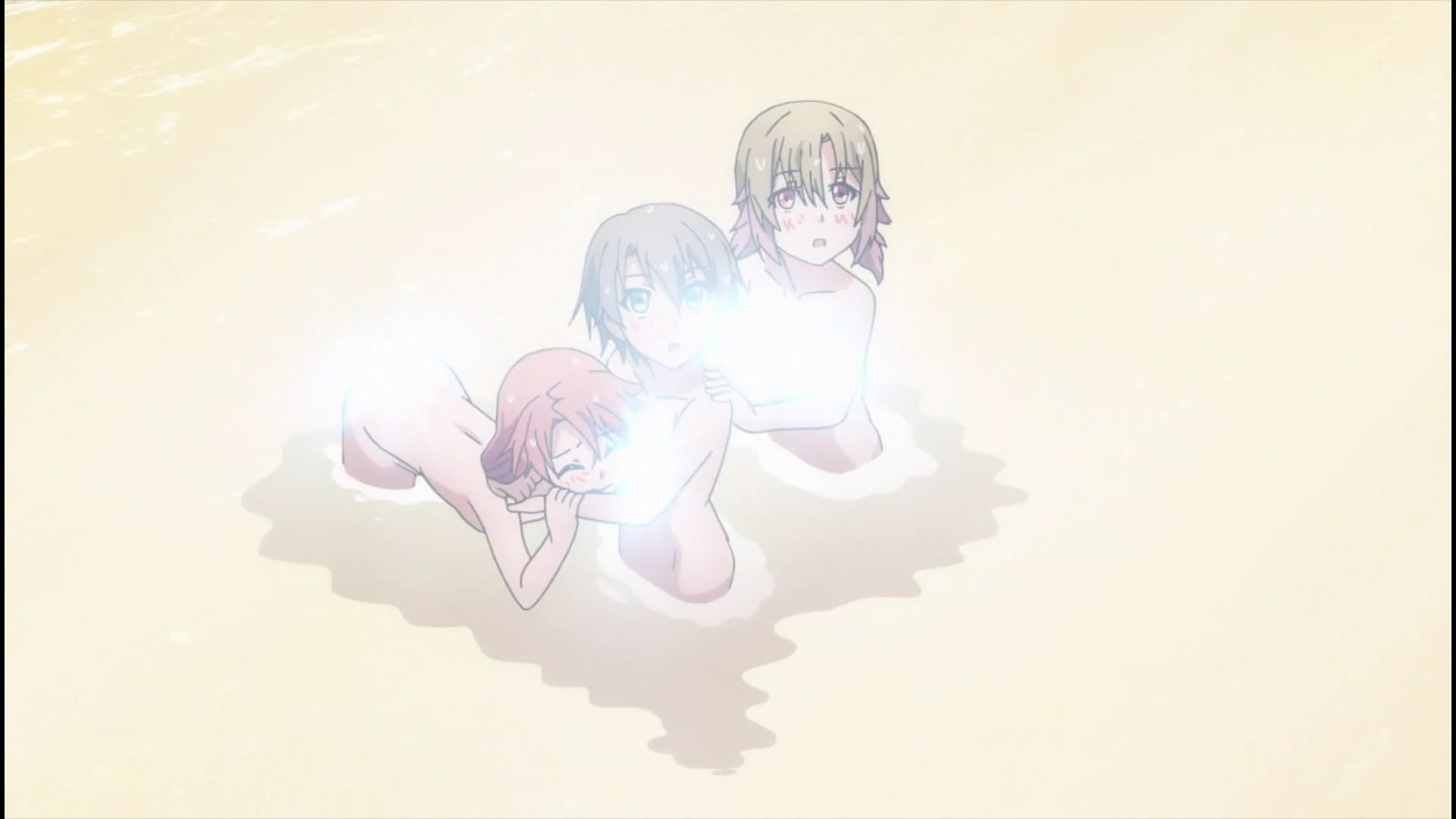 The erotic nakedness of girls in the anime [Armored Daughter Fighting Machine] 4 stories is shining a bathing scene! 23