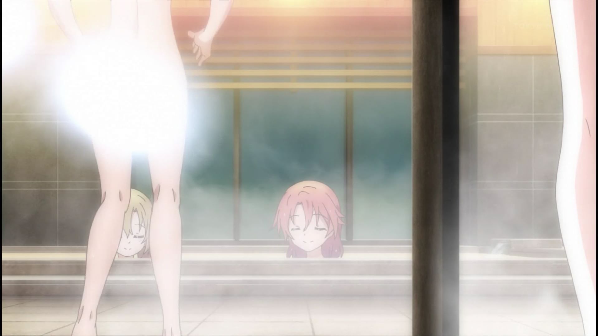 The erotic nakedness of girls in the anime [Armored Daughter Fighting Machine] 4 stories is shining a bathing scene! 7