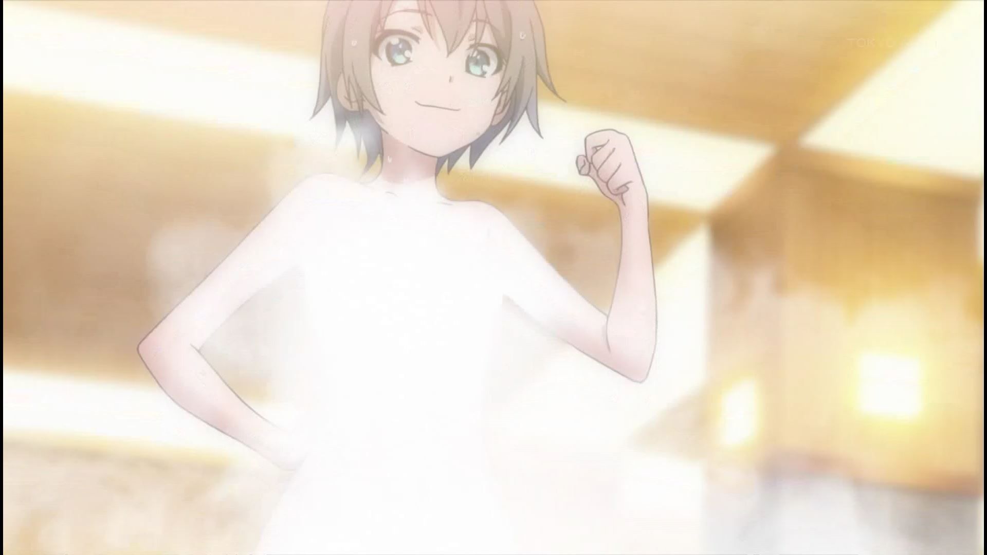 The erotic nakedness of girls in the anime [Armored Daughter Fighting Machine] 4 stories is shining a bathing scene! 8