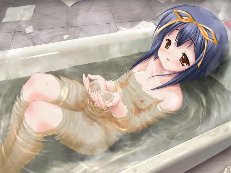 Erotic image summary of bath girls who want to lick water droplets attached to the body instead of 2D towels 54 pieces 32