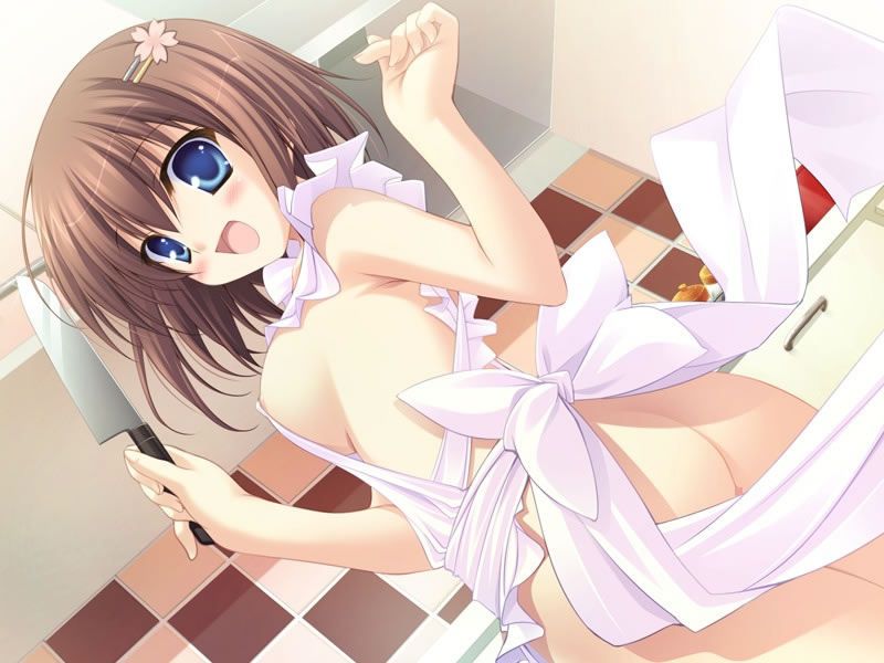 【Secondary】Erotic image of "naked apron" that I want young wife to have only for play even if cooking is useless 23