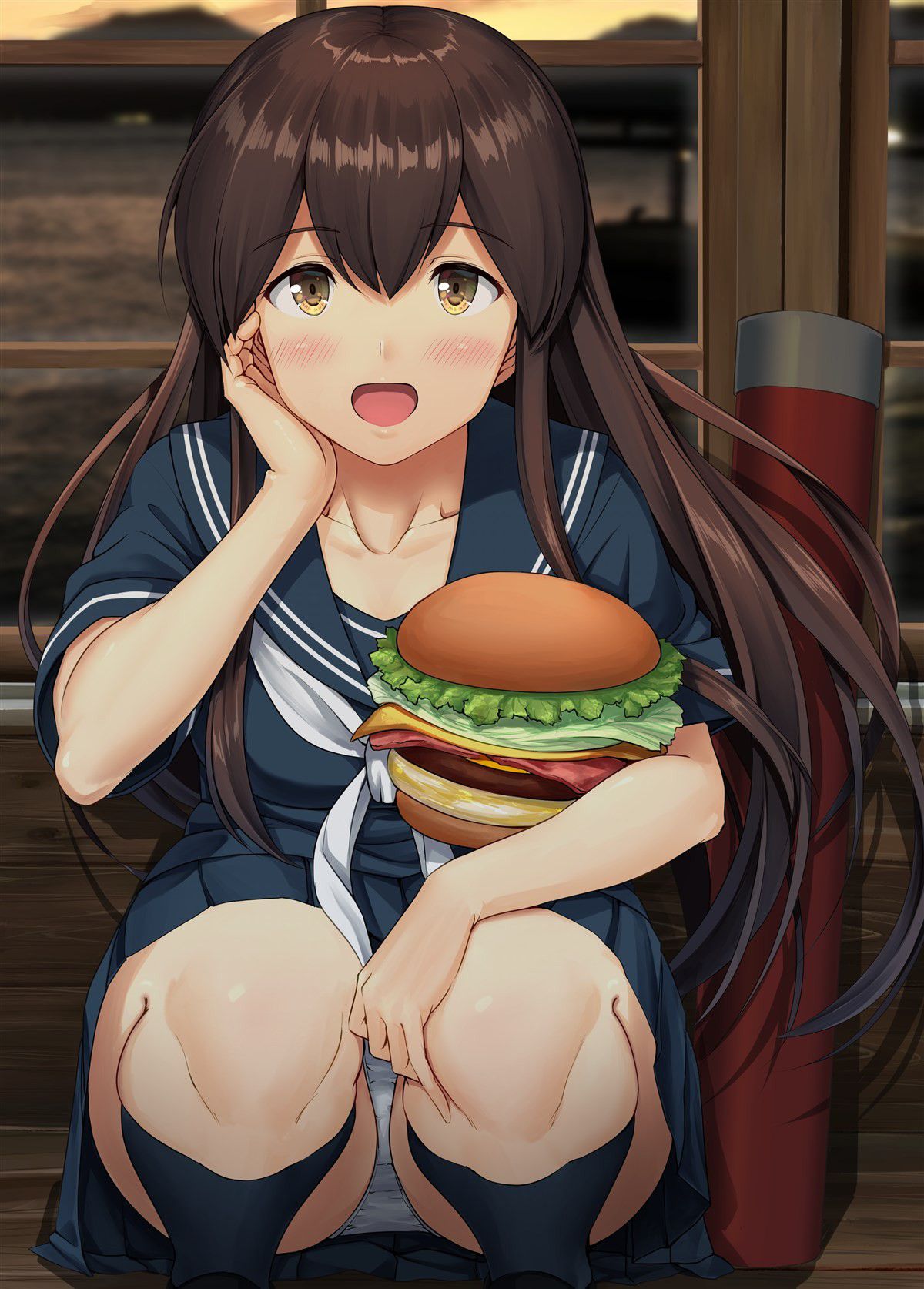 If you think about fleet collection, it's Akagi! Akagi-san's cute two-dimensional erotic image feature! 35