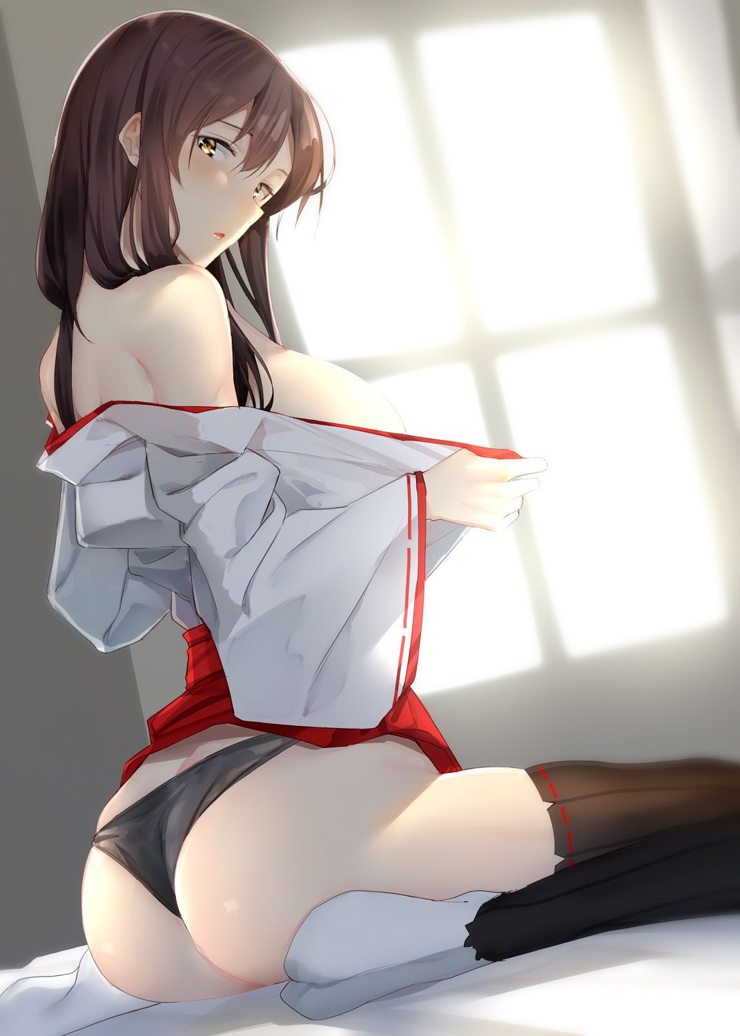 If you think about fleet collection, it's Akagi! Akagi-san's cute two-dimensional erotic image feature! 8