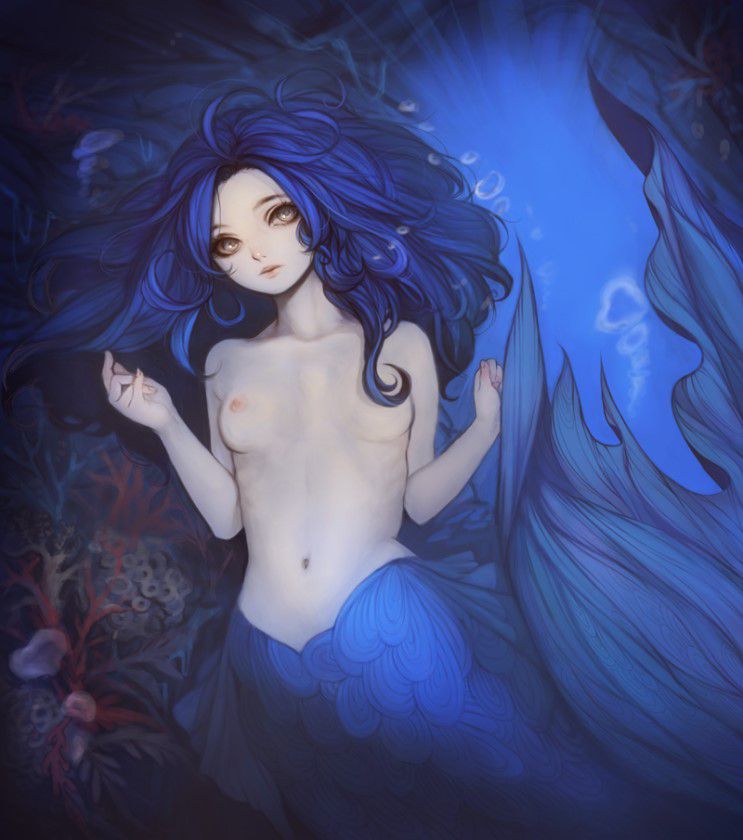 【Secondary】Erotic image of a beautiful girl Mermaid Princess on a fantasy that a small girl longs for 22