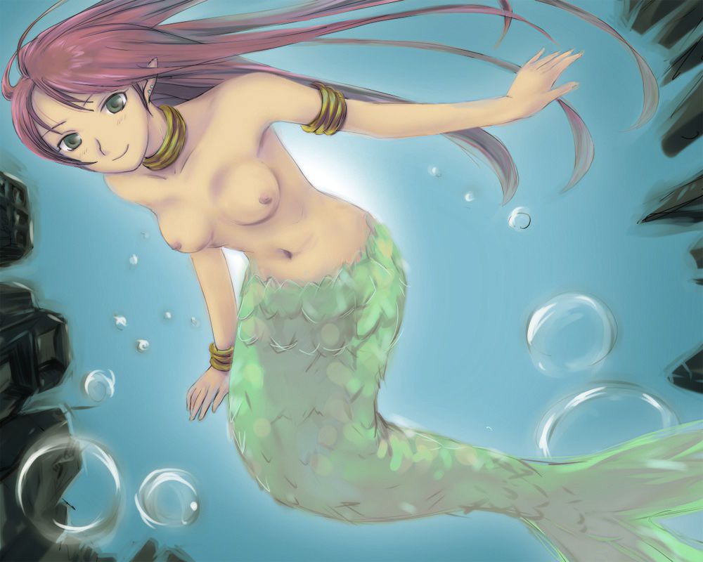 【Secondary】Erotic image of a beautiful girl Mermaid Princess on a fantasy that a small girl longs for 37