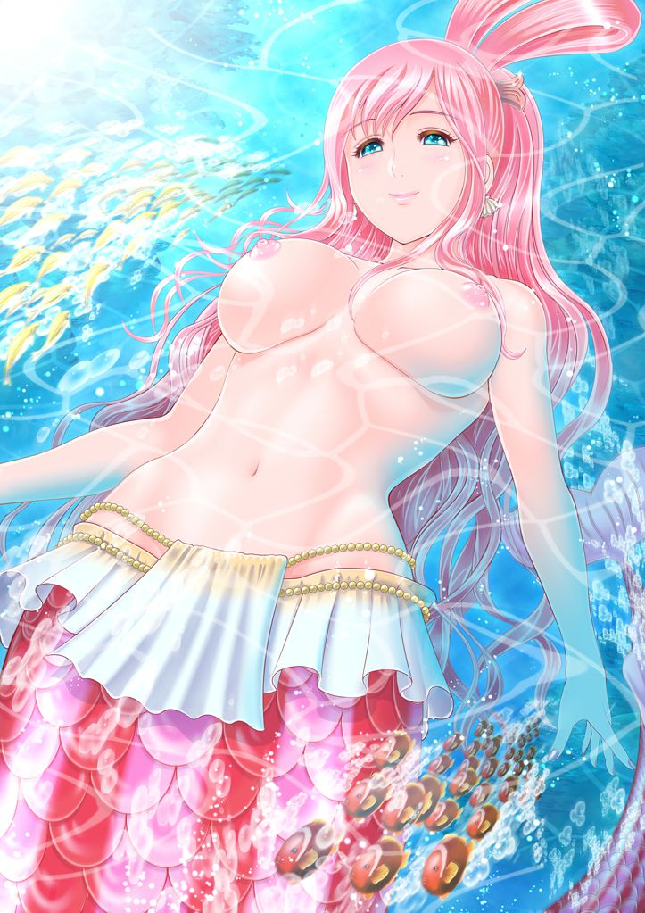 【Secondary】Erotic image of a beautiful girl Mermaid Princess on a fantasy that a small girl longs for 46
