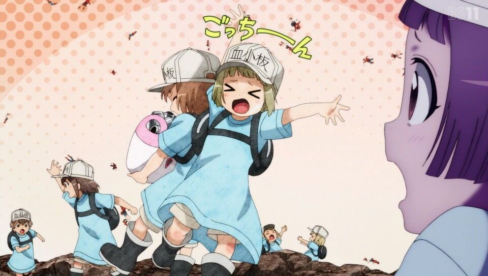 [New work] [working cells! ! ] Episode 2" 1 episode impression. After all Platelet-chan is the best! ! Cute!! 12