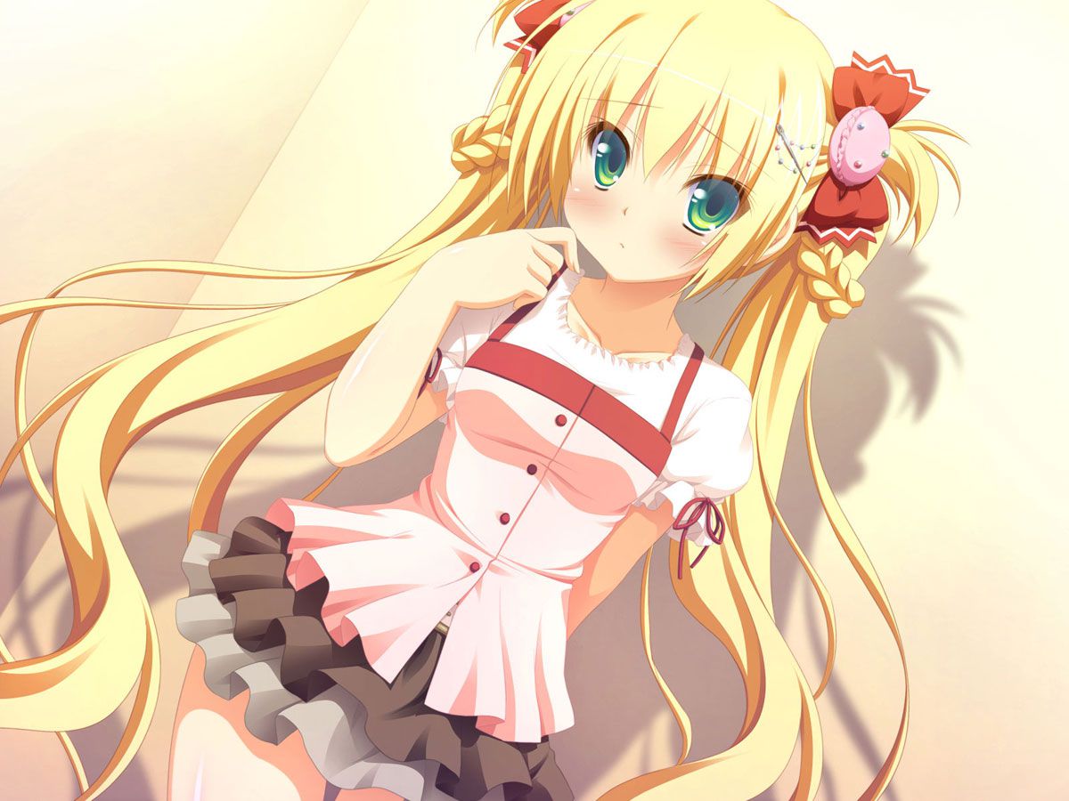 Erotic image 45 pieces that understand the charm of 2D blonde twin tail beautiful girl 1