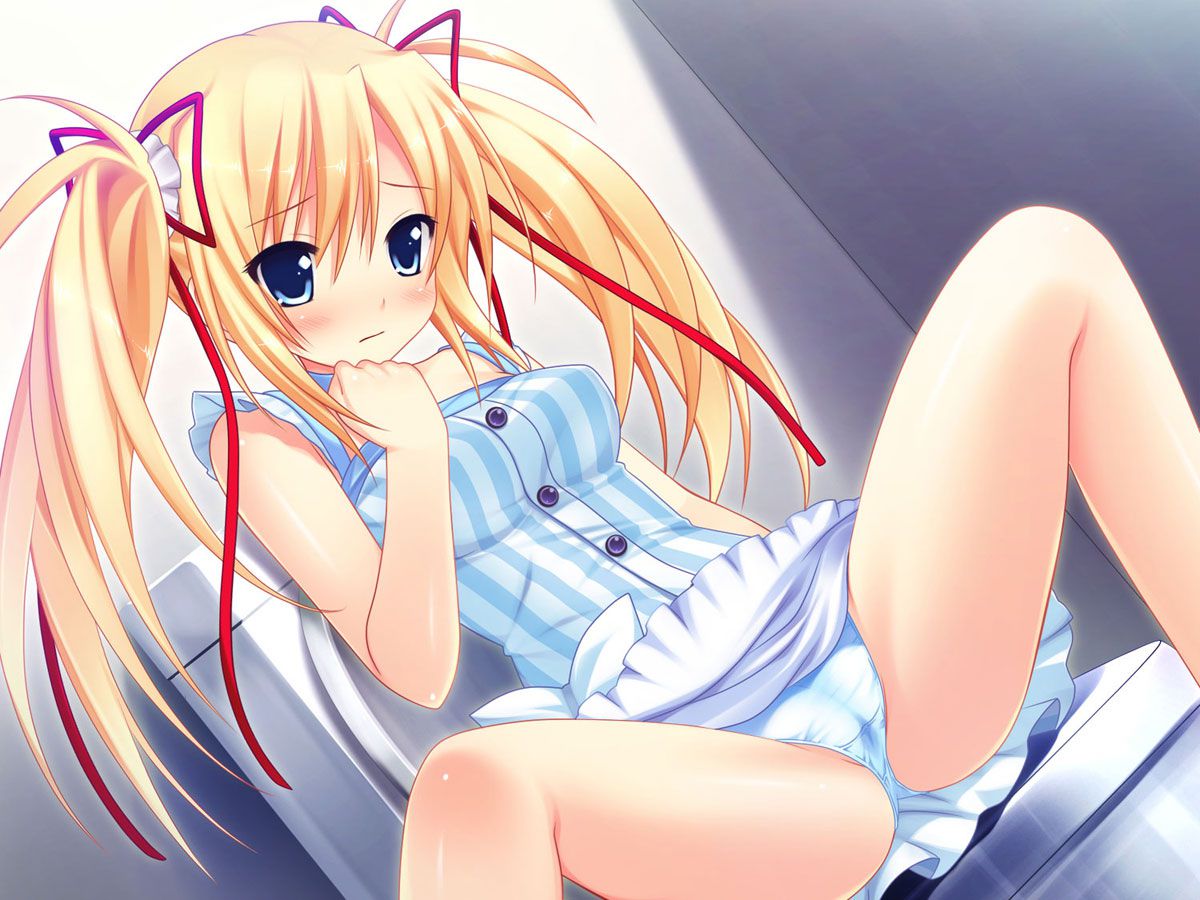 Erotic image 45 pieces that understand the charm of 2D blonde twin tail beautiful girl 39