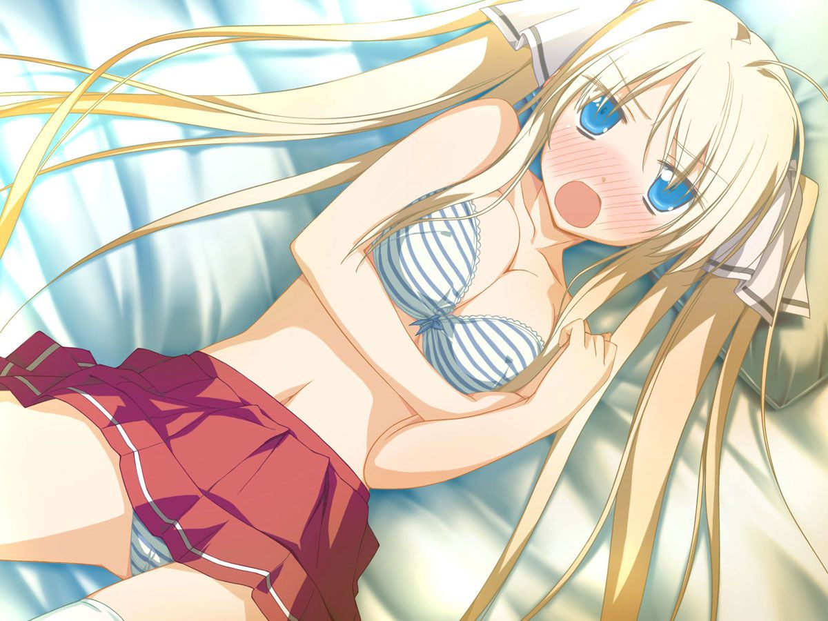 Erotic image 45 pieces that understand the charm of 2D blonde twin tail beautiful girl 9