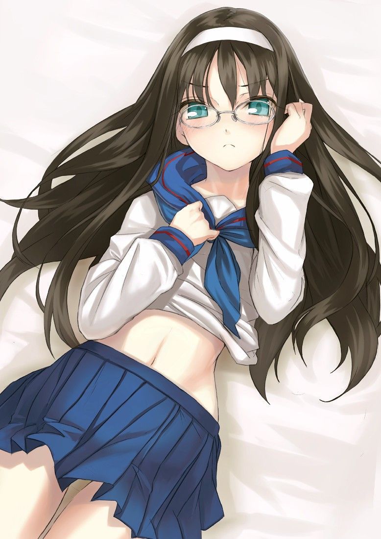 The two-dimensional erotic image of the glasses girl who is tokime just by looking is here! 17