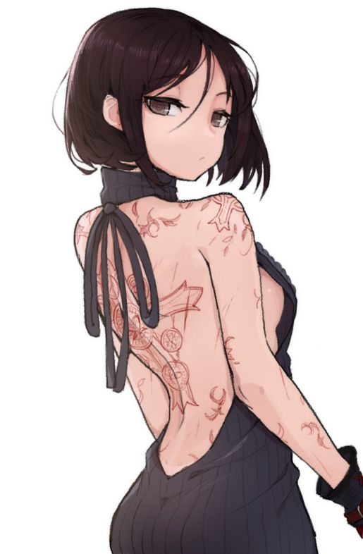 【Secondary】Erotic images of "tattoos, tattoo girls" that are still a proof of anti-company power from a sense of fashion in Japan 36