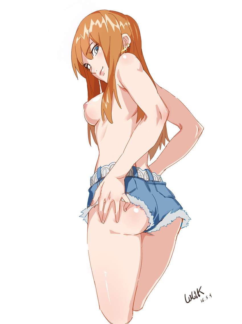 Erotic image of mutchimuchi "denim hot pants" that seems to put out hami about half ass 77