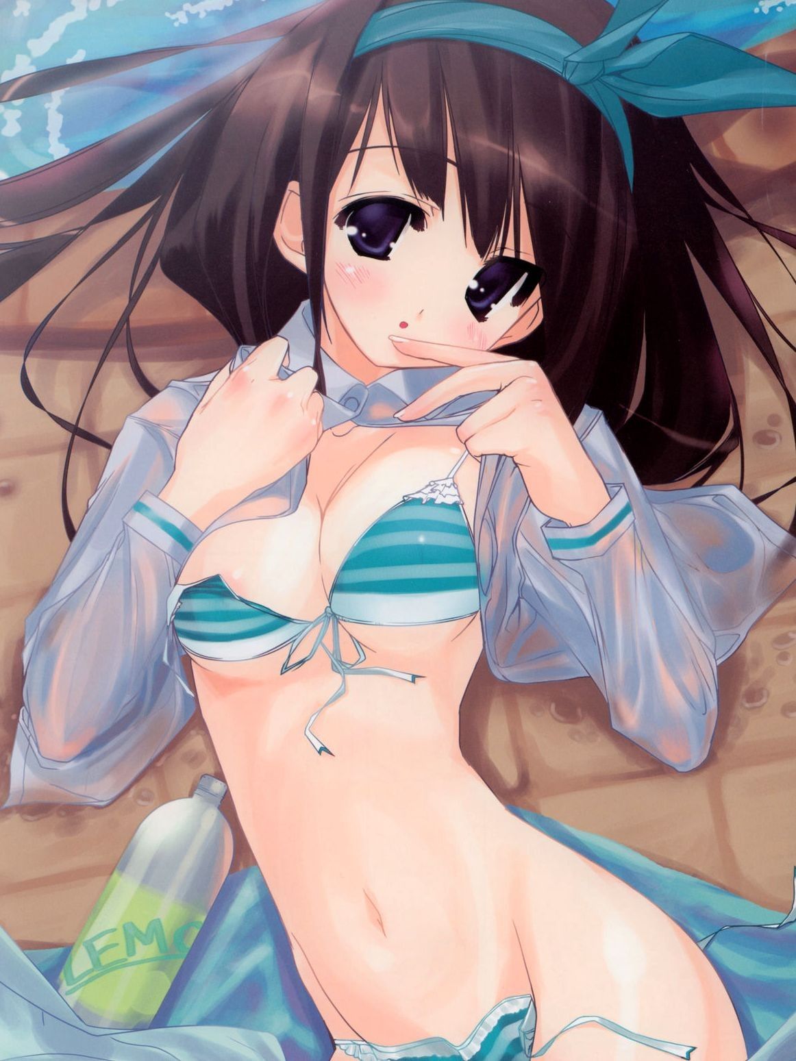 Two-dimensional erotic image that will not swim if there is such a cute swimsuit girl 13