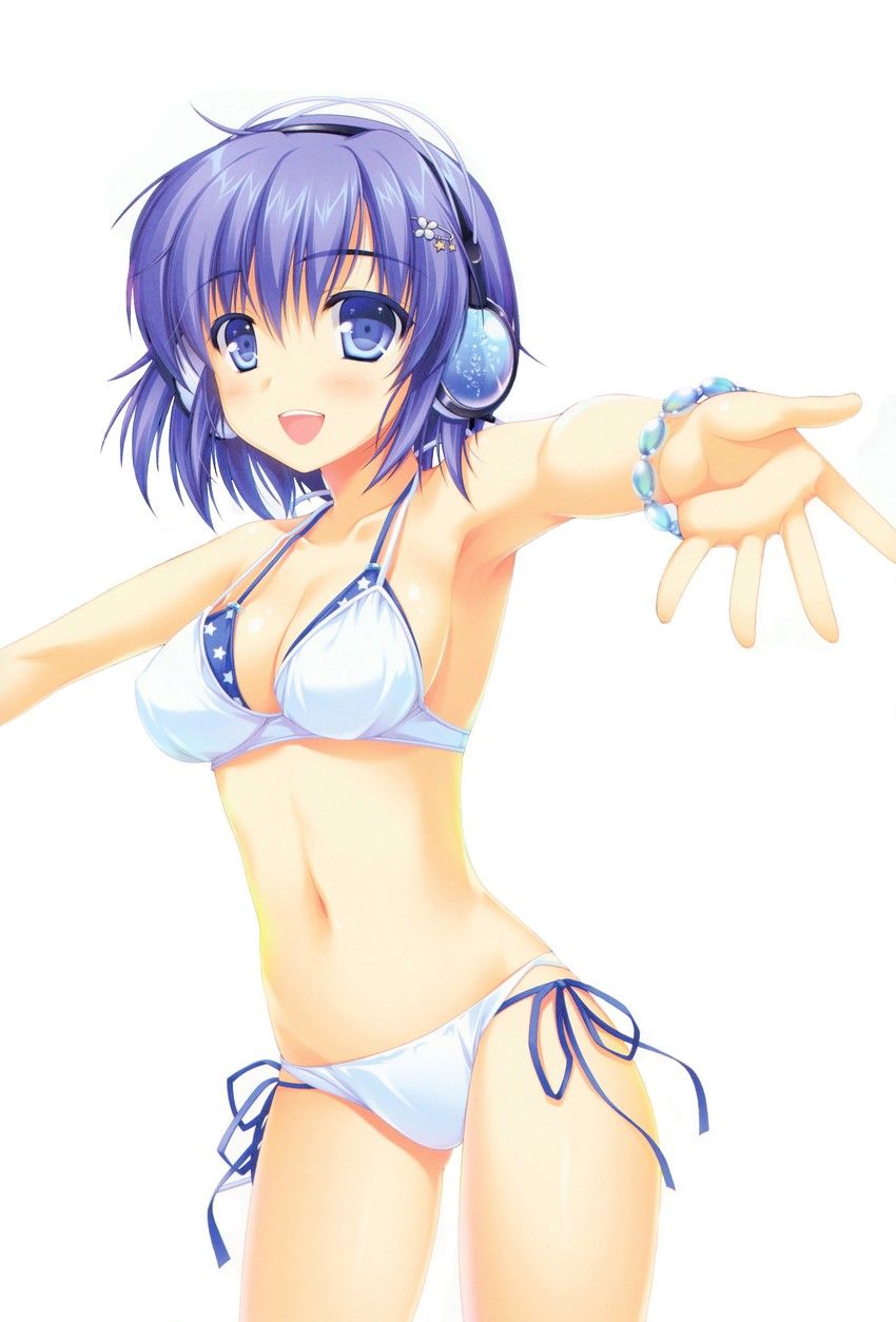 Two-dimensional erotic image that will not swim if there is such a cute swimsuit girl 18