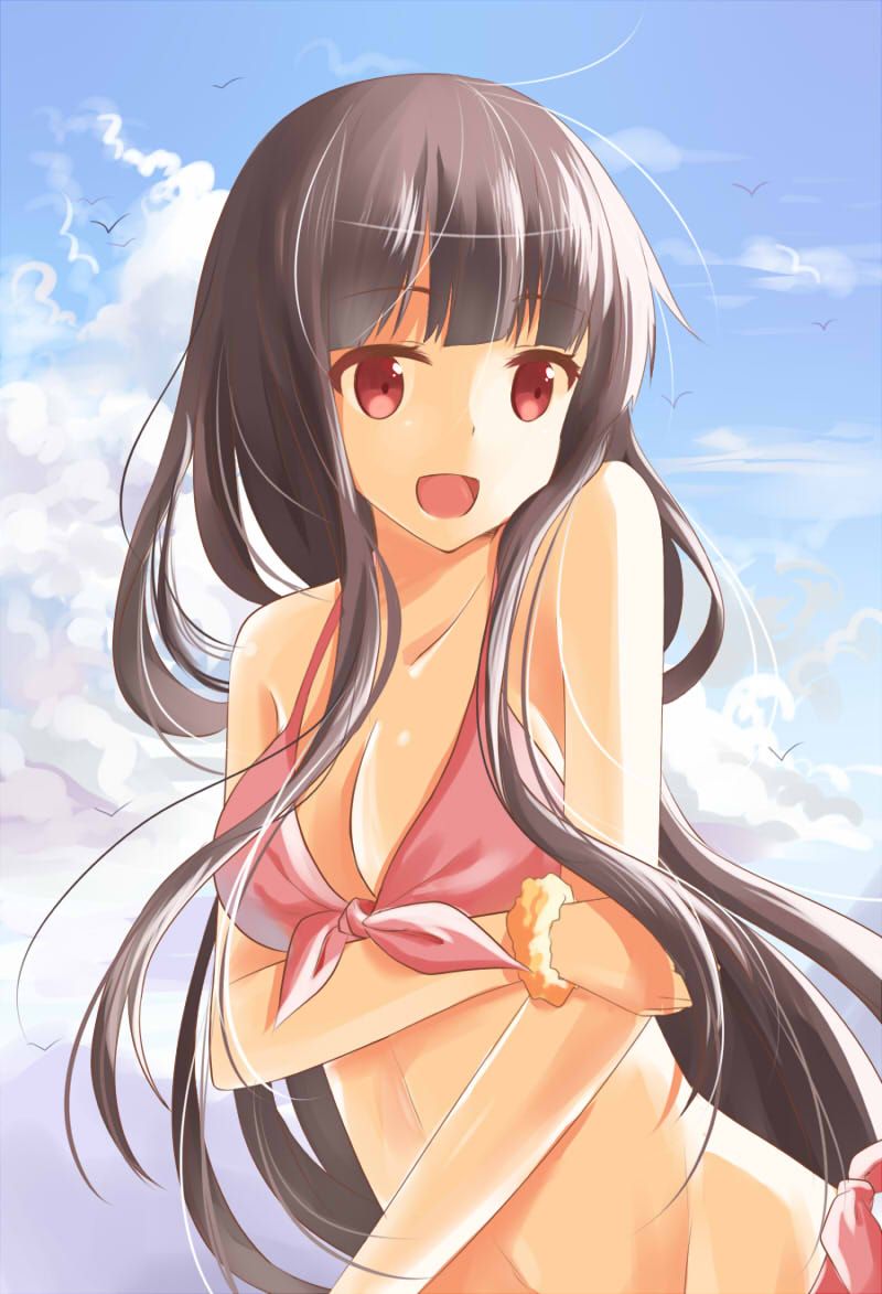 Two-dimensional erotic image that will not swim if there is such a cute swimsuit girl 19