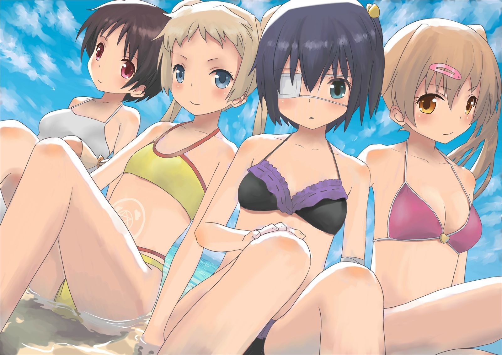 Two-dimensional erotic image that will not swim if there is such a cute swimsuit girl 2