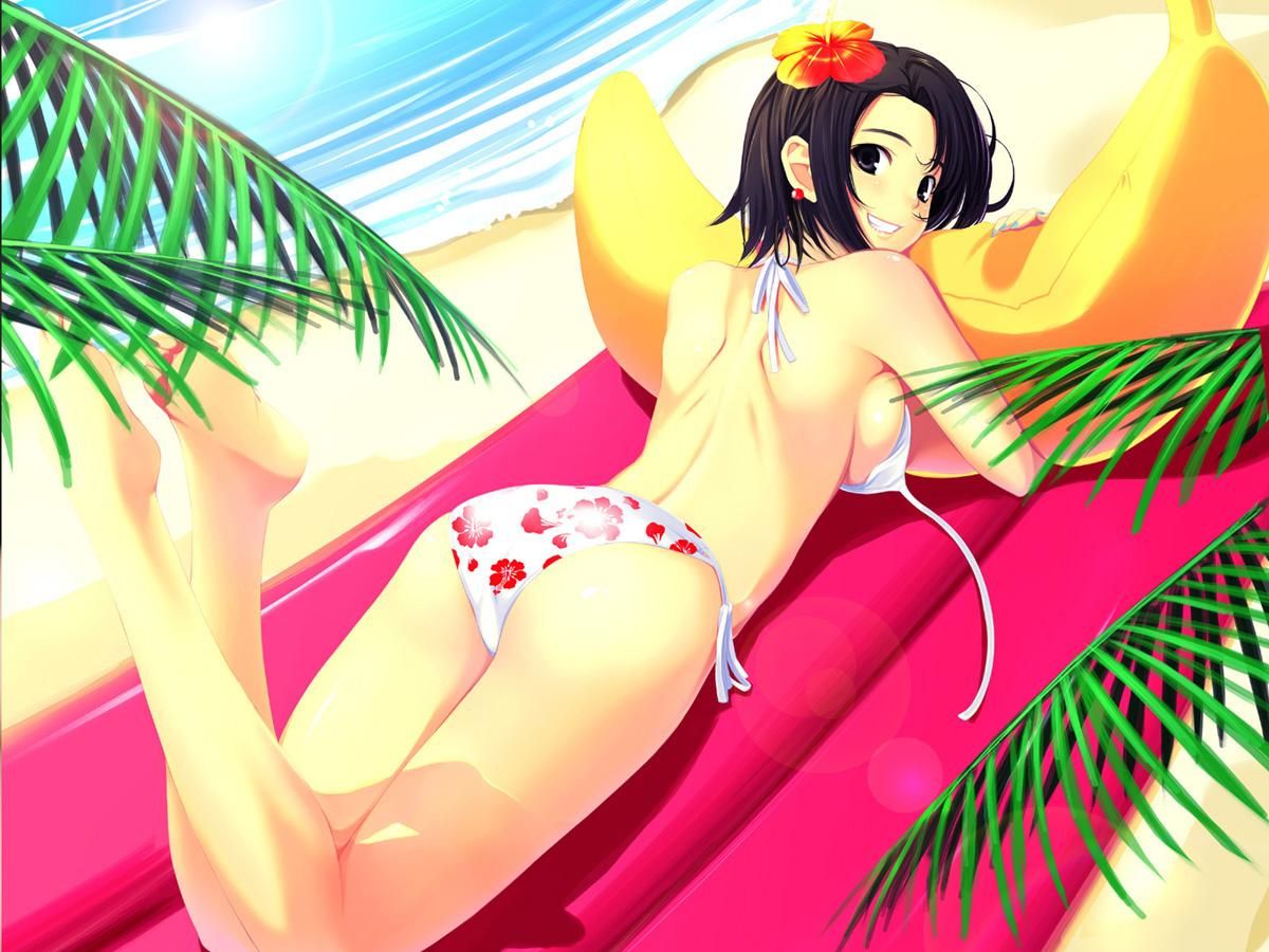Two-dimensional erotic image that will not swim if there is such a cute swimsuit girl 24