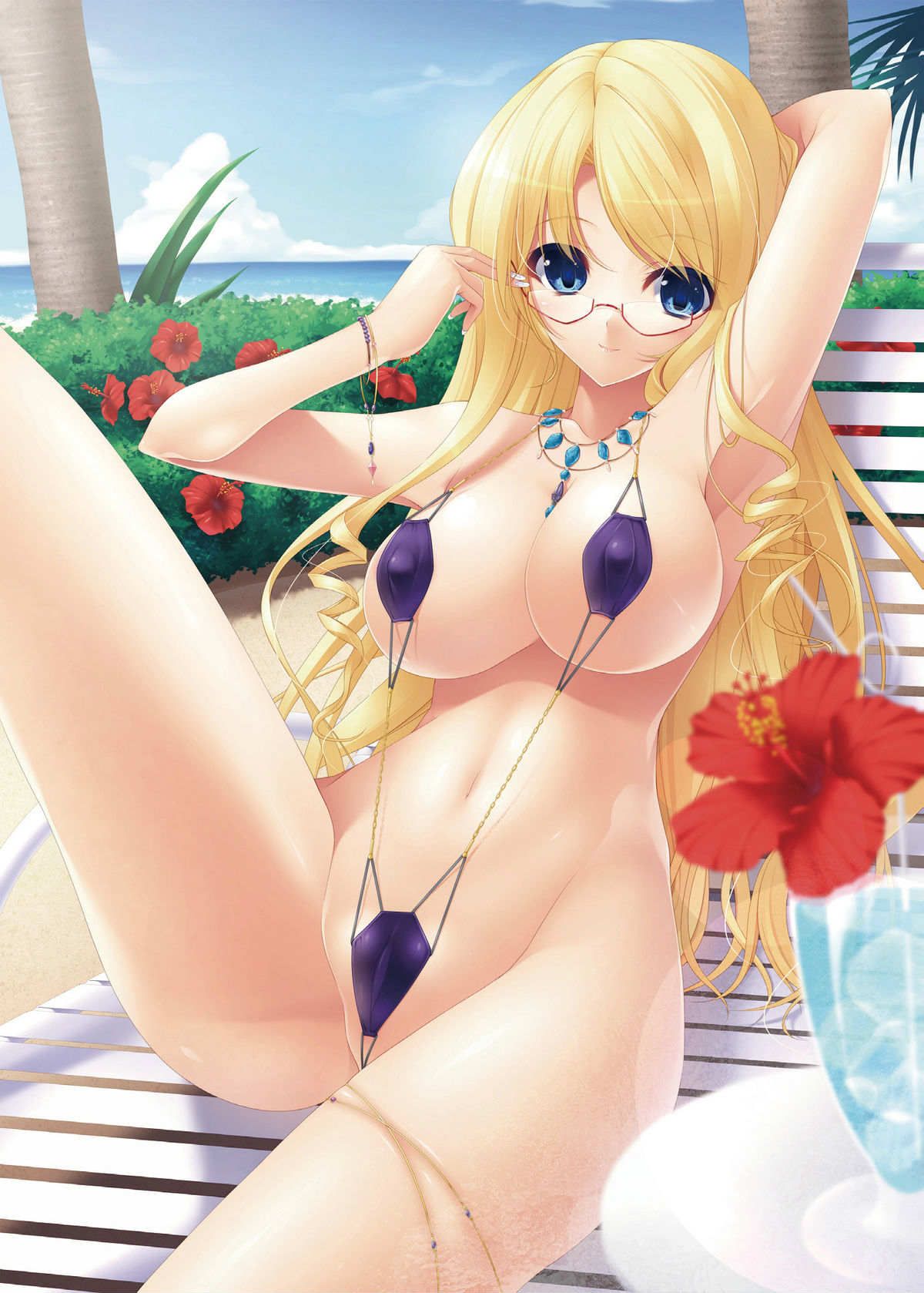 Two-dimensional erotic image that will not swim if there is such a cute swimsuit girl 3