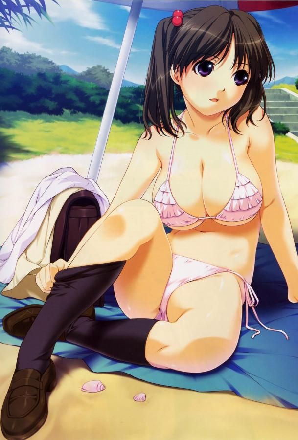 Two-dimensional erotic image that will not swim if there is such a cute swimsuit girl 30