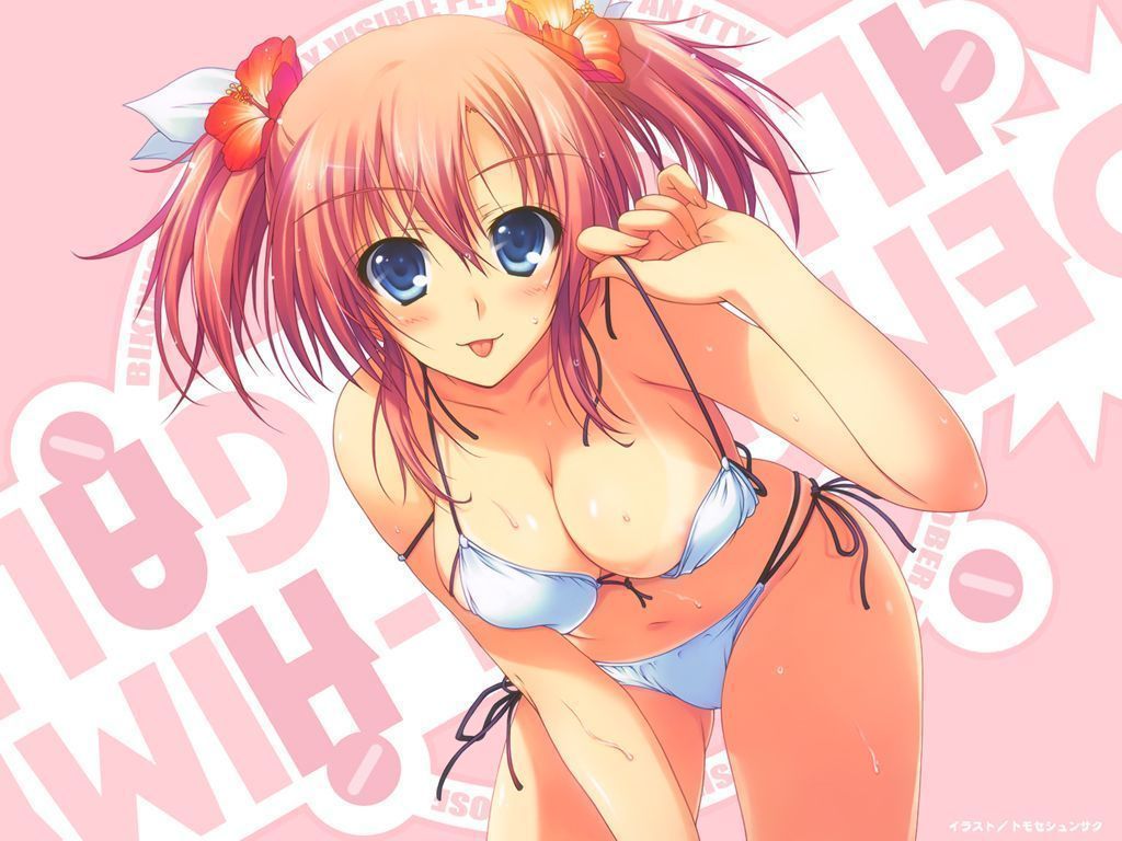 Two-dimensional erotic image that will not swim if there is such a cute swimsuit girl 7