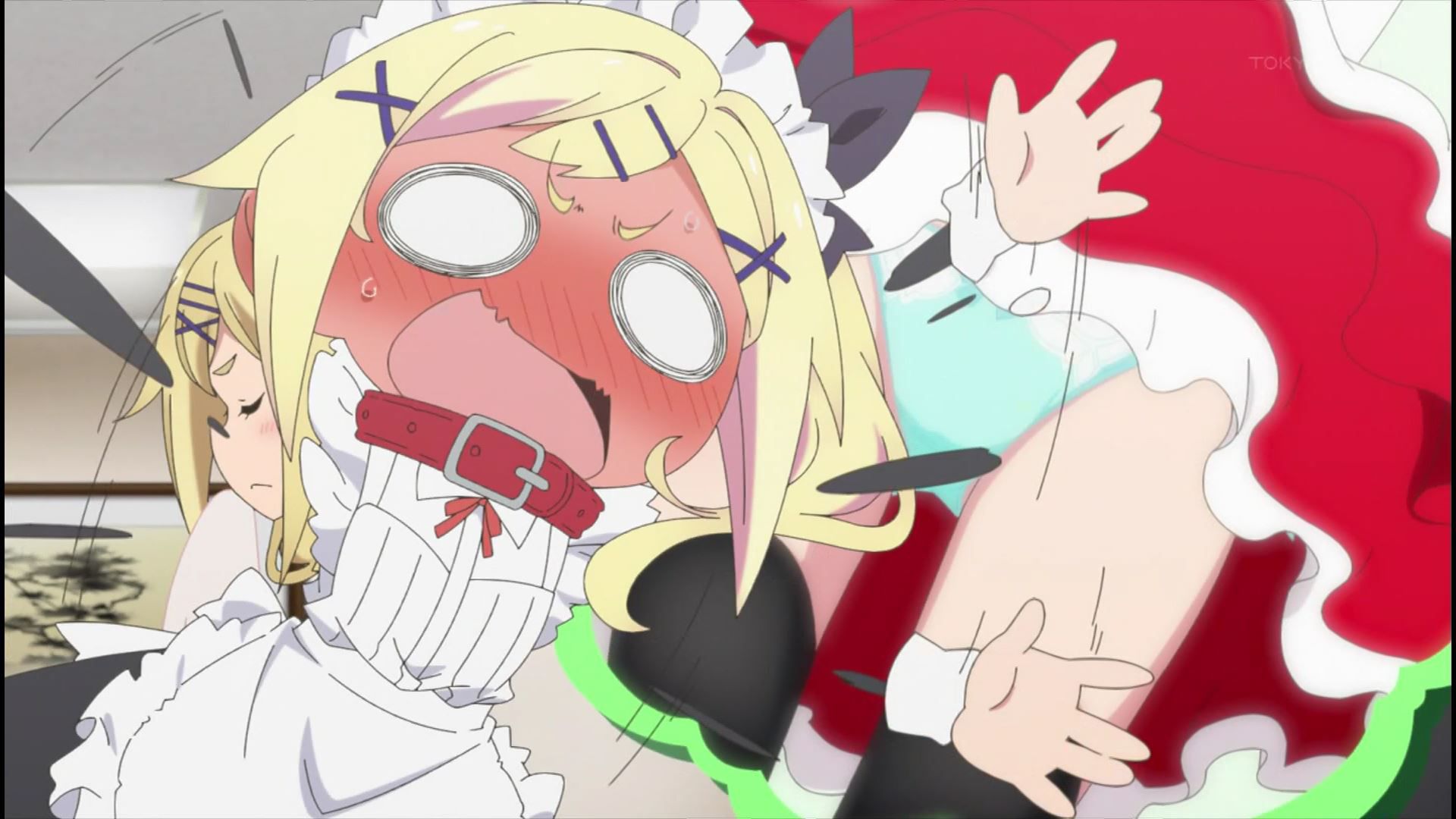 In the anime Uchi spill fruit tart 11 stories, girls' erotic nakedness and pants are fully seen! 10