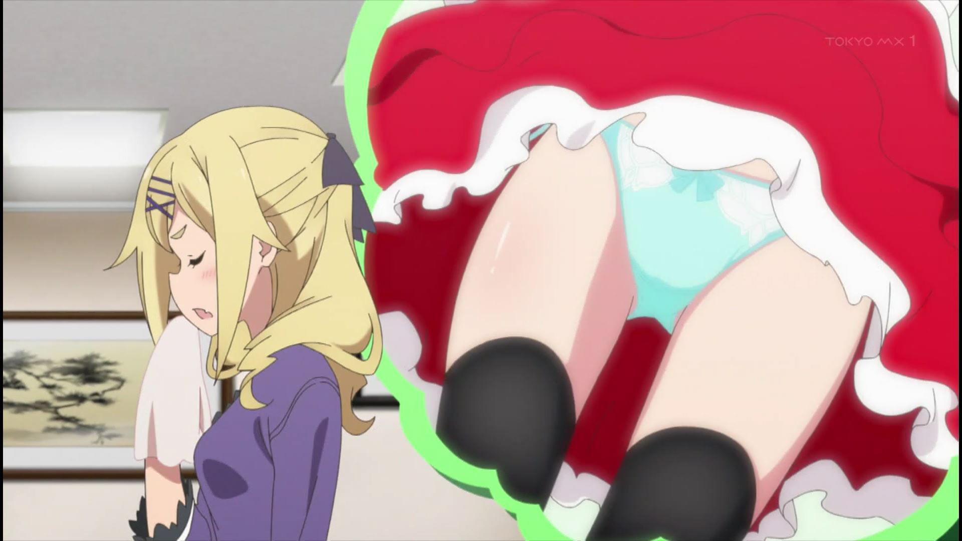 In the anime Uchi spill fruit tart 11 stories, girls' erotic nakedness and pants are fully seen! 9