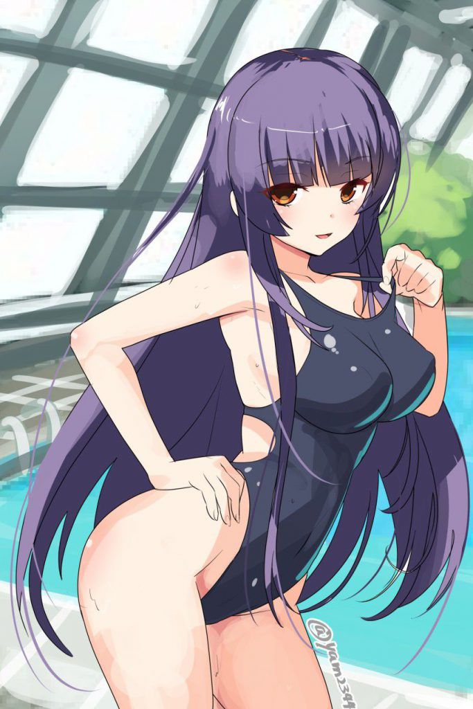 Cute two-dimensional image of swimming swimsuit. 12