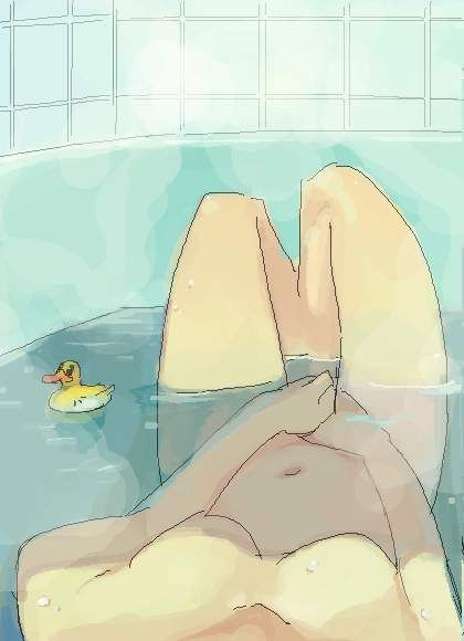 Secondary erotic image masturbating while warming up in the bath [bathtub to the scent of the tide] 8