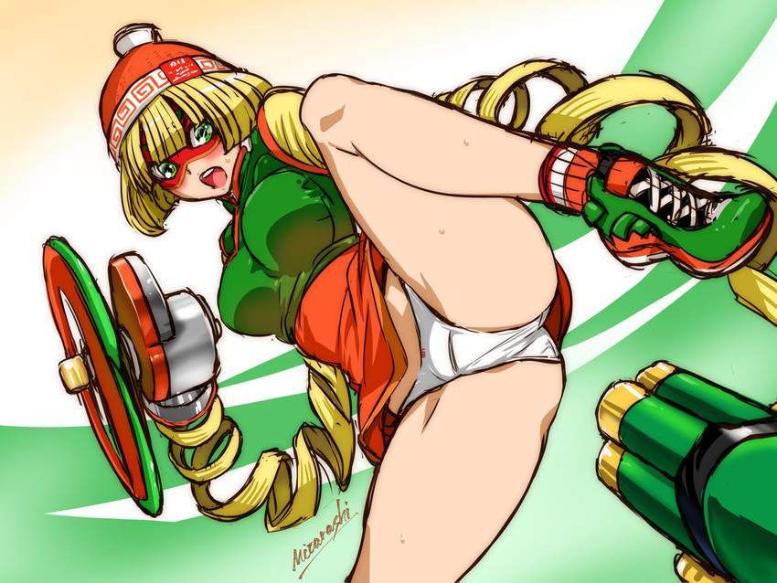 [Secondary] erotic image of fighting girl "Panchira high kick" who shows panchira at the same time as attacking the main character 33