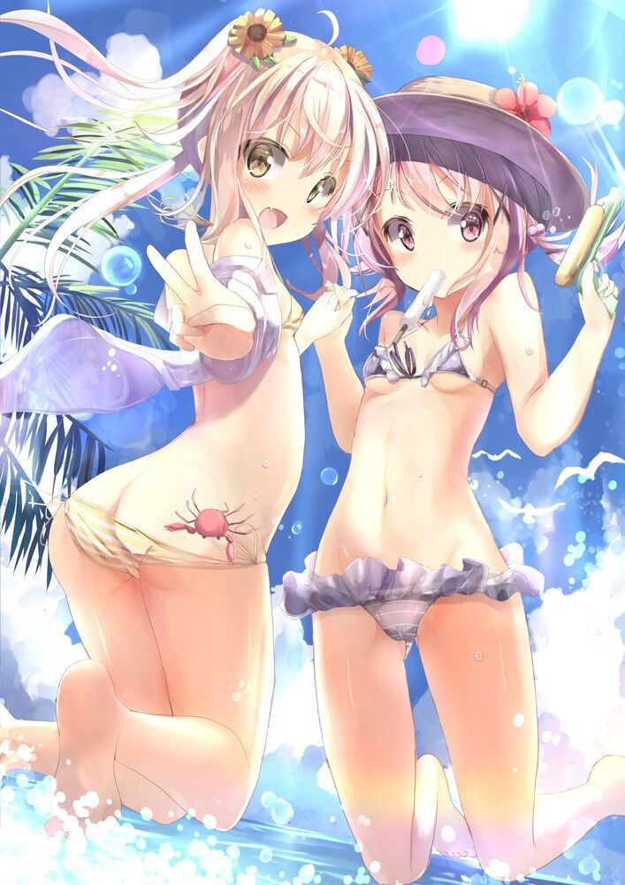 Secondary image of a beautiful girl's extreme swimsuit 101