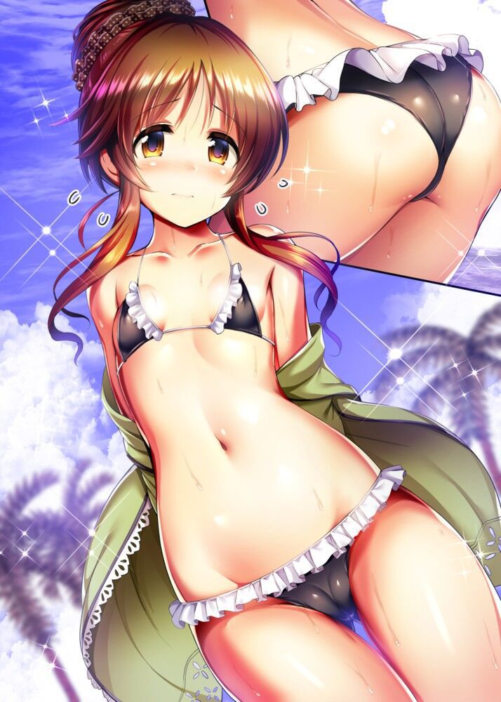 Secondary image of a beautiful girl's extreme swimsuit 102