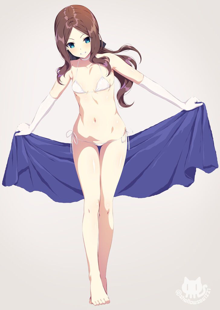 Secondary image of a beautiful girl's extreme swimsuit 112