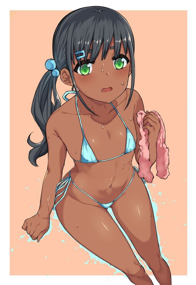 Secondary image of a beautiful girl's extreme swimsuit 119