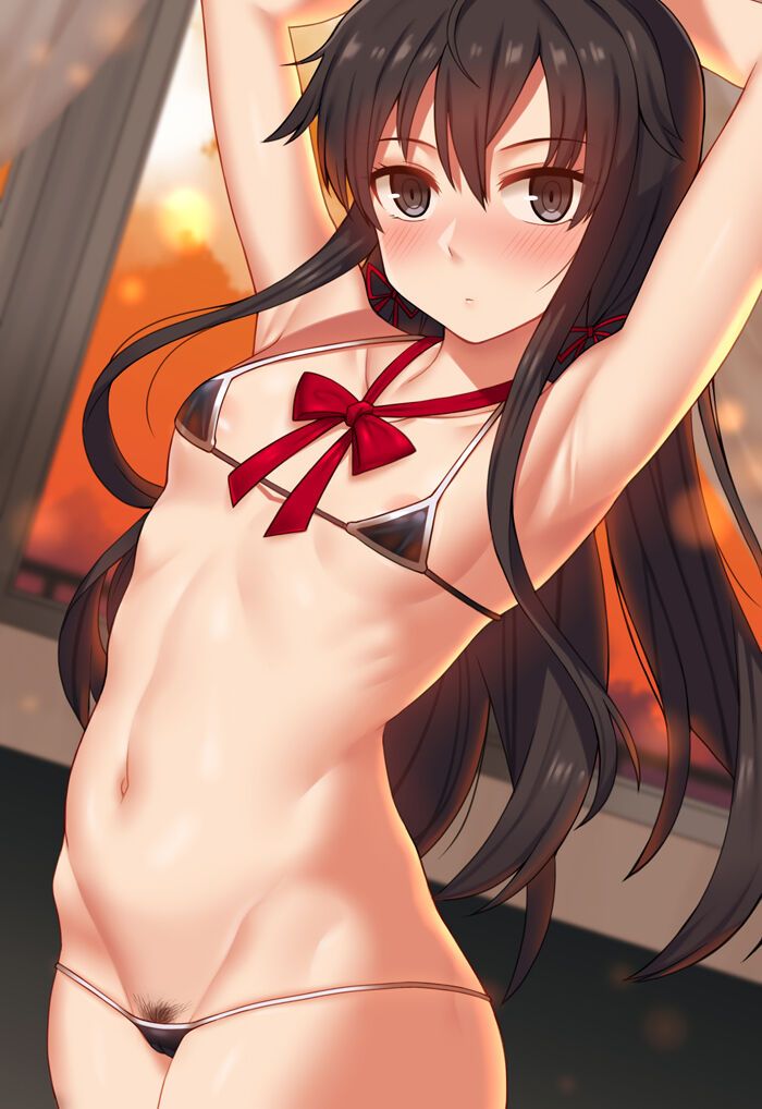 Secondary image of a beautiful girl's extreme swimsuit 12