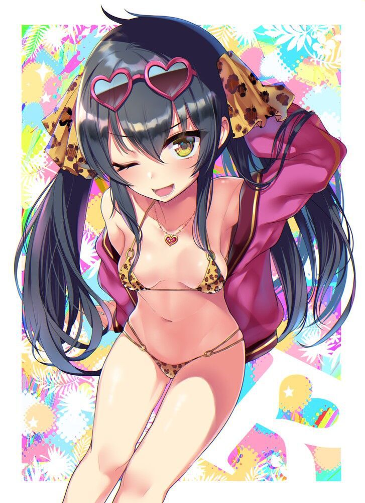 Secondary image of a beautiful girl's extreme swimsuit 122