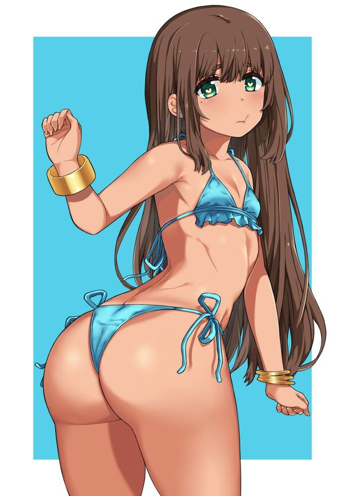 Secondary image of a beautiful girl's extreme swimsuit 126