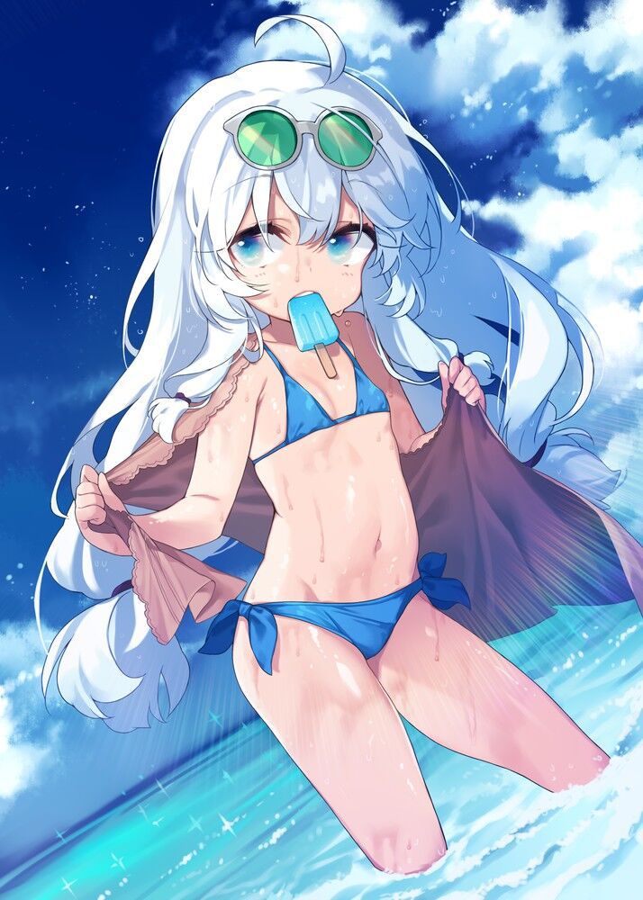 Secondary image of a beautiful girl's extreme swimsuit 133