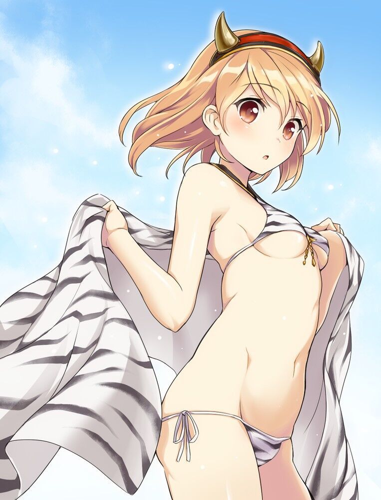 Secondary image of a beautiful girl's extreme swimsuit 139