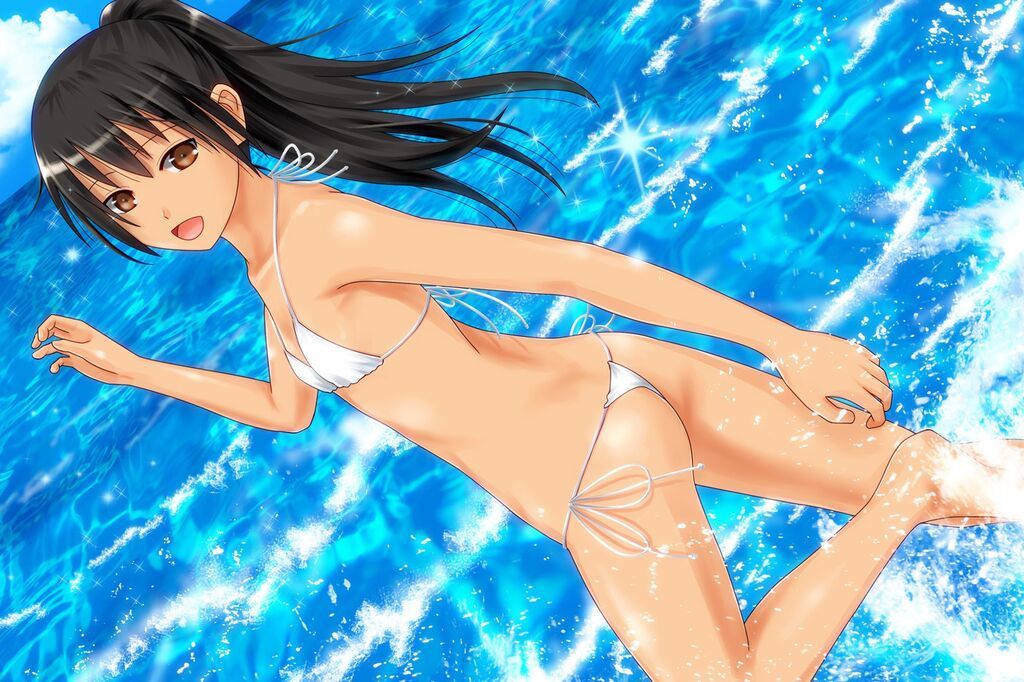 Secondary image of a beautiful girl's extreme swimsuit 25