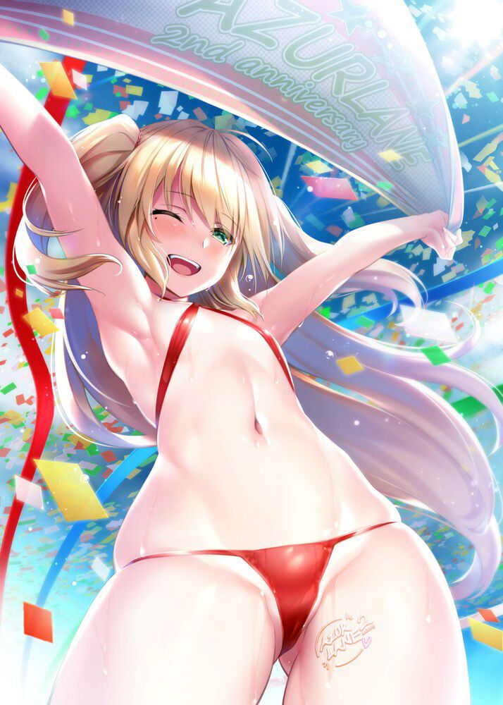 Secondary image of a beautiful girl's extreme swimsuit 4